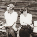 	Mihkel Aitsam ja Liina Kusma Põllkülas 1981