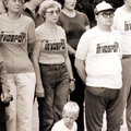 Spordivõistlused Keila-Joal 1984 keskel Hedi Gehrke koos poja Taneliga, taga Margus Kikas, Auli (Õigus) Lõoke, Sulev Saar