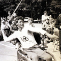 Spordivõistlused Keila-Joal 1984 Külaline Omskist oda viskamas